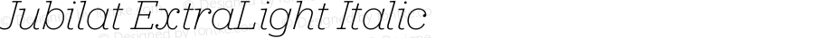 Jubilat-ExtraLightItalic