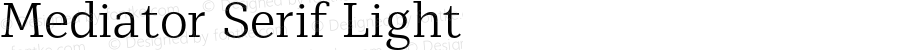 Mediator Serif Light