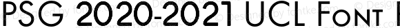 PSG 2020-2021 UCL Font Regular Version 1.15;https://en.psg.fr/