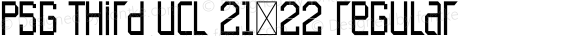 PSG Third UCL 21-22 Regular Version 1.001;Fontself Maker 3.5.7