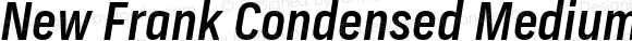 New Frank Condensed Medium Italic