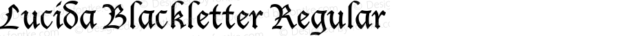 Lucida Blackletter Regular