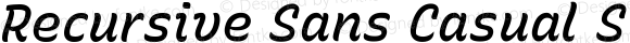 Recursive Sn Csl St Med Italic