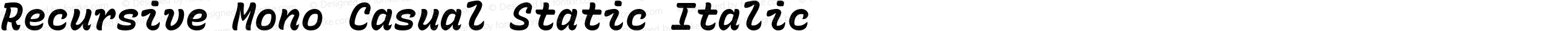 Recursive Mn Csl St Italic