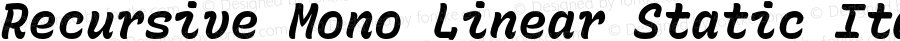 Recursive Mn Lnr St Italic