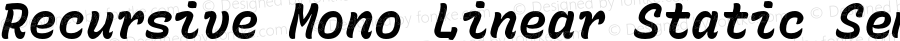 Recursive Mn Lnr St SmB Italic