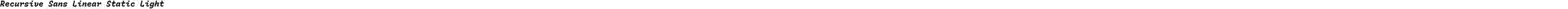 Recursive Sans Linear Static Light
