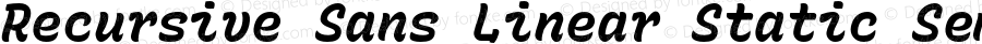 Recursive Sn Lnr St SmB Italic