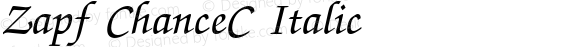 Zapf ChanceC Italic
