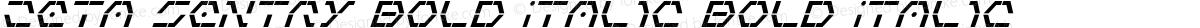 Zeta Sentry Bold Italic Bold Italic