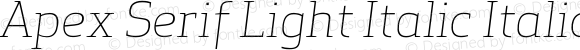 ApexSerif-LightItalic