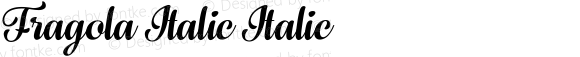 Fragola Italic Italic