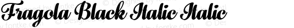 Fragola Black Italic Italic