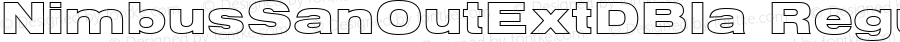 NimbusSanOutExtDBla Regular Version 1.00