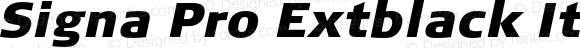 Signa Pro Extblack Italic