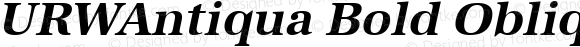 URWAntiqua Bold Oblique