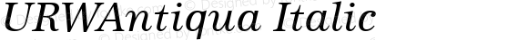 URWAntiqua Italic