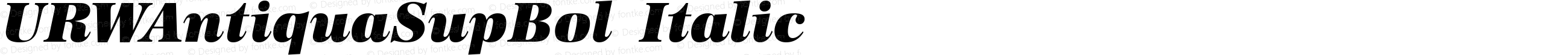 URWAntiquaSupBol Italic