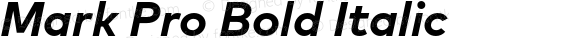 Mark Pro Bold Italic