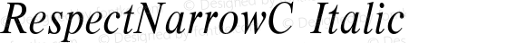 RespectNarrowC Italic