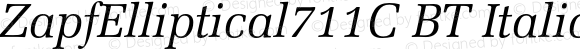 ZapfElliptical711C BT Italic