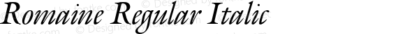 Romaine Regular Italic