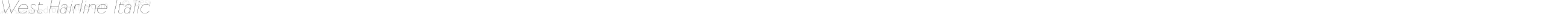 West Hairline Italic