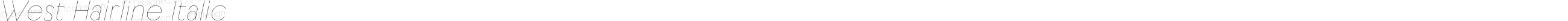 West Hairline Italic