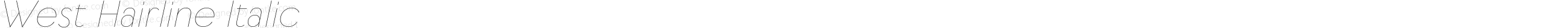 West Hairline Italic