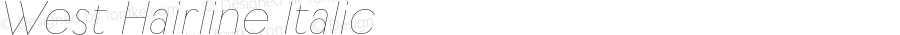 West Hairline Italic