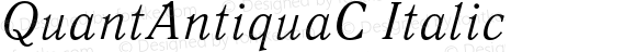 QuantAntiquaC Italic