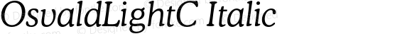 OsvaldLightC Italic