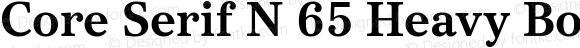 Core Serif N 65 Heavy Bold