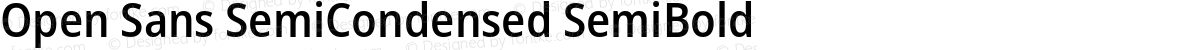 Open Sans SemiCondensed SemiBold