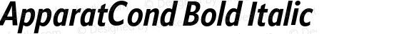 ApparatCond Bold Italic