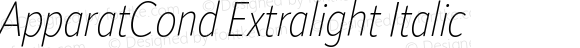 ApparatCond Extralight Italic