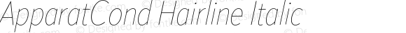 ApparatCond Hairline Italic