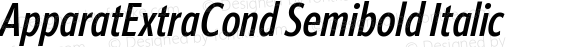 ApparatExtraCond Semibold Italic