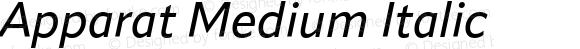 Apparat Medium Italic