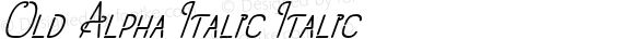 Old Alpha Italic Italic
