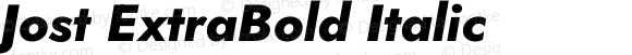 Jost ExtraBold Italic