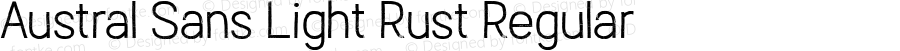 Austral Sans Light Rust Regular