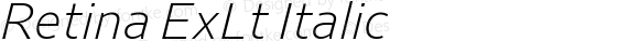 Retina ExLt Italic