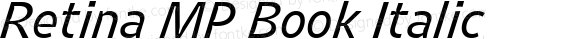 Retina MP Book Italic