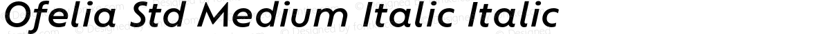Ofelia Std Medium Italic Italic