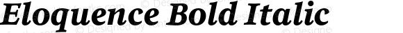 Eloquence Bold Italic