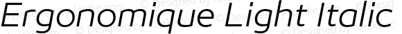 Ergonomique Light Italic