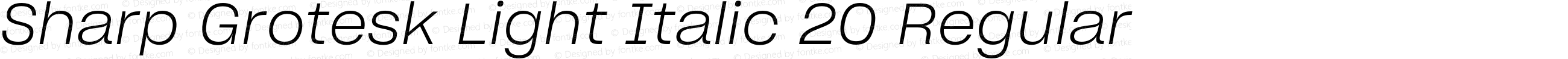 SharpGrotesk-LightItalic20