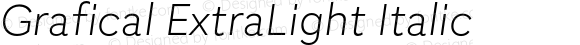 Grafical ExtraLight Italic