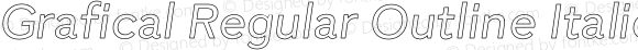Grafical Regular Outline Italic
